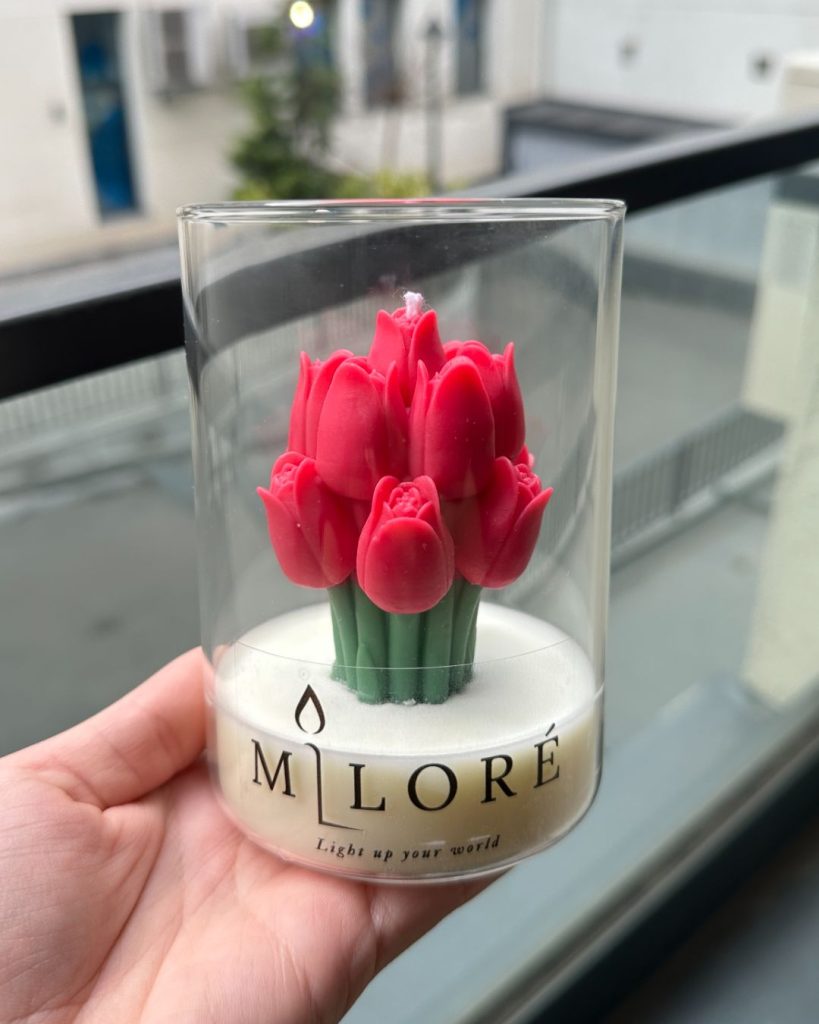 Sveća polaznika Milore candles, izrađena po Candlemaster metodologiji