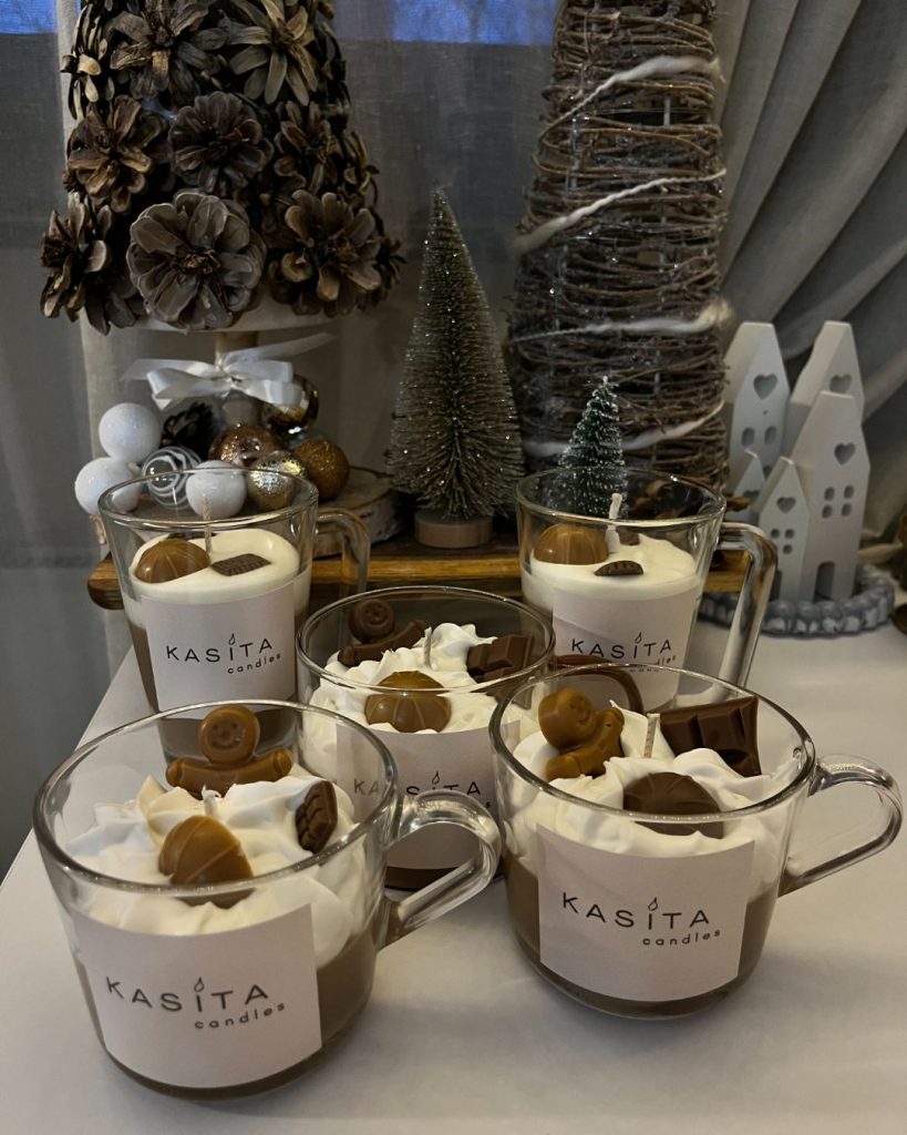 Sveća polaznika @kasita candles, izrađena po Candlemaster metodologiji