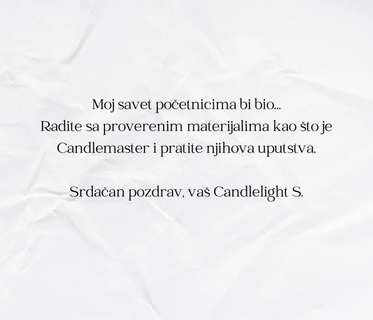 Savet polaznika iz sopstvene radionice